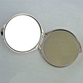 金屬銅質雙圓鏡