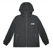【10件起做，可來圖客製】YZU輕量機能防潑水風衣外套_白/黑(可混色)