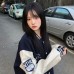 NTHU清大美式經典棒球外套_名偵探柯藍 NTHU清大美式經典棒球外套_名偵探柯藍
