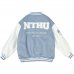 【限量現貨，售完預購】NTHU清大美式經典棒球外套_濛霧灰藍(兒童版)