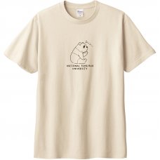 NTHU慵懶熊貓純棉短T_奶茶