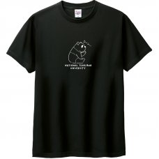 NTHU慵懶熊貓純棉短T_黑 NTHU慵懶熊貓純棉短T_黑