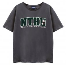 【2025新品限量上市】NTHU立體電繡寬版短T_鐵灰 【2025新品限量上市】NTHU立體電繡寬版短T_鐵灰