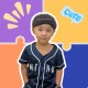NTHU美式經典條紋棒球衫_深藍色(兒童版) NTHU美式經典條紋棒球衫_深藍色(兒童版)
