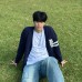 NTHU學院風針織衫_深藍