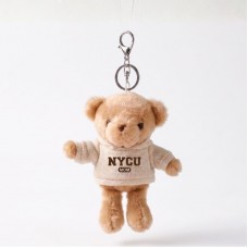 【我們這一家】NYCU小熊掛飾鑰匙圈_MOM帽T_奶油白