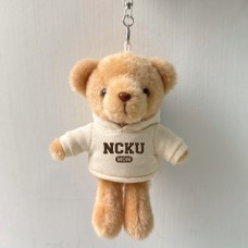 【我們這一家】NCKU小熊掛飾鑰匙圈_MOM帽T_奶油白