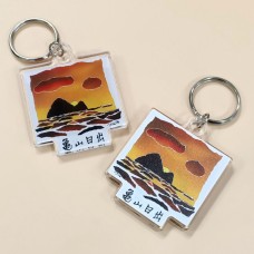 【團購商品，30個起做】NIU龜山日出壓克力鑰匙圈