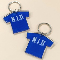 【絕版出清，售完不補】NIU經典款短T壓克力鑰匙圈_藍