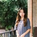 【現貨販售，售完為止】NYCU狐狸小圓餅純棉短T_霧霾藍