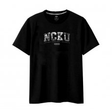 【絕版出清，最後3件S.XS】NCKU經典復刻款純棉短T＿霧黑迷彩_黑