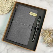 【團購商品，10個起做】高科旅行手札書寫禮盒_霧黑組/皮革組(可混色)