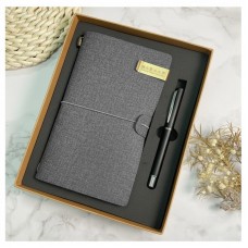 【團購商品，10個起做】北大旅行手札書寫禮盒_霧黑組/皮革組(可混色)